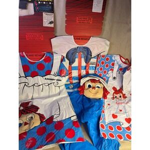 Lot 3 Vintage Raggedy Ann Andy Halloween Costumes Masks Ben Cooper Collegeville